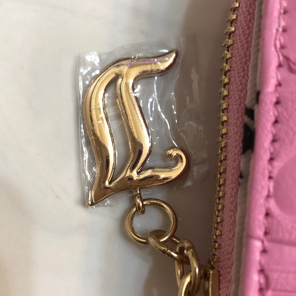 Juicy Couture Cherry Blossom Pretty Pop Small ZA Wallet Back ID Organizer NWT - Picture 5 of 16